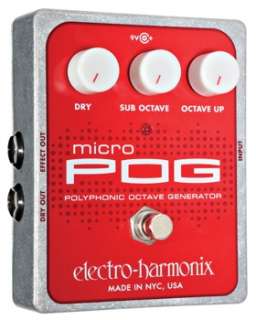 electro harmonix Micro POG (XO Ser Poly Oct Generator Pedal)  
