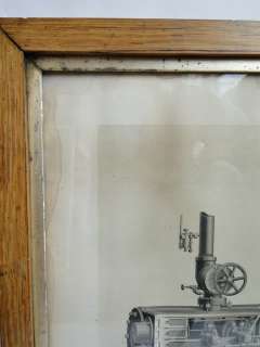rare early fitchburg live steam engine print weeden bing  