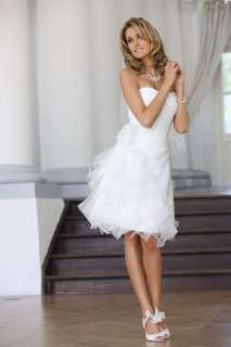 NEW princess white short wedding dress/gown  