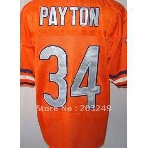 chicago bears #34 walter payton orange jersey football jerseys sports 