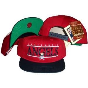 California Anaheim Angels Red/Navy Two Tone Snapback Adjustable 