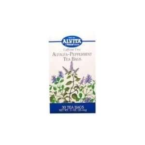  Alvita Tea Bags Alfalfa Peppermint, Caffeine Free 30 ea 