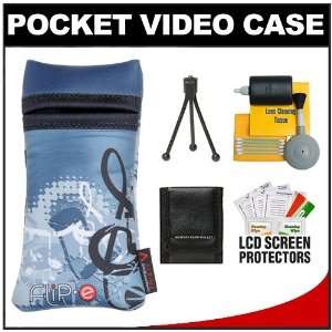  Alpine Flip E Pocket Video Camcorder/ Camera Case (Blue 