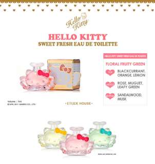 Hello Kitty Sweet Fresh Eau De Toilette 7ml Etude House  