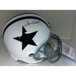 Autographed Tony Dorsett Helmet   FS Thanksgiving JSA   Autographed 