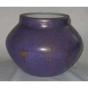  Ecco Terra Hand Crafted Purple & Gold Vase Planter 