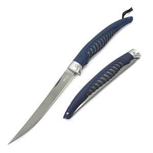 Buck Silver Creek TM Folding Fillet Knife (Silver/blue, 13 3/4 Inch 