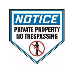  PRIVATE PROPERTY NO TRESPASSING (W/GRAPHIC) Sign   18 .040 Aluminum 