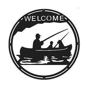  Gone Fishing Welcome Sign Patio, Lawn & Garden
