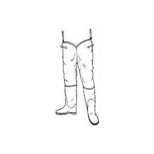  Cleated Mens Rubber Hip Boot Waders