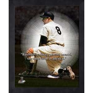  Yogi Berra New York Yankees Framed ProQuote   Kneeling 