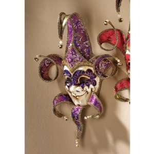   Venetian Carnival Masquerade Purple Wall Mask Decor