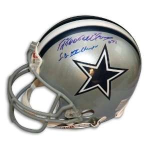  Ed Jones Autographed Helmet   with Too Tall Inscription 