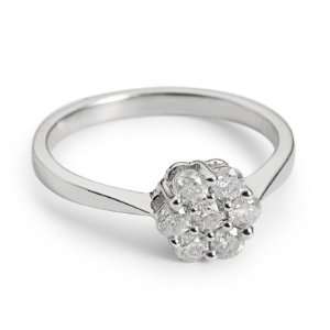   .50 Ct Diamond Seven Stone Rings and Jewelry Box Gift Jewelry