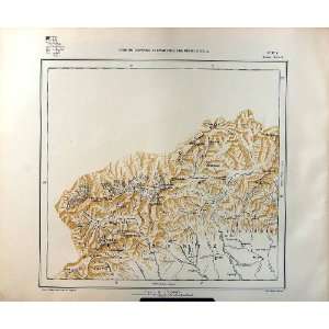   1933 Colour Map Italy Statistics Land Ownership Milano