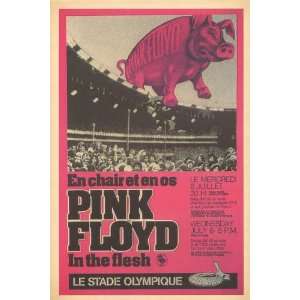 Pink Floyd   Concert Poster (1977) Olympic Stadium Montreal, QC (14 x 