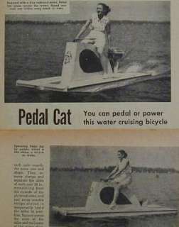Jet Ski Catamaran Outboard or Pedal powered HowTo PLANS  