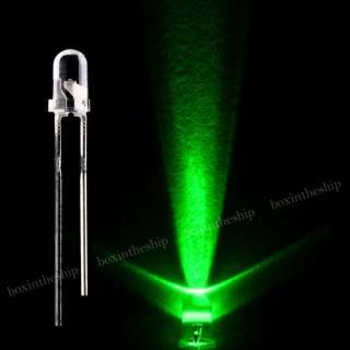 3mm green round water clear led light lamp 6000mcd size 3mm wavelength 