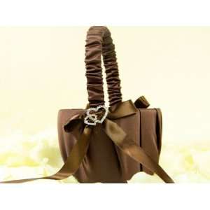  Flower Girl Baskets 7 Inch Tall, Chocolate Brown Health 