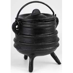  Ribbed Cast Iron Cauldron 3 x 4.5 