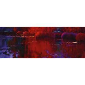 Donna Young 48W by 18H  Reflections CANVAS Edge #4 1 1/4 image 