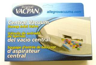 White VACPAN Central Vacuum Automatic Dust Pan NEW  