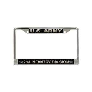  US Army 2nd Infantry Division License Plate Frame 