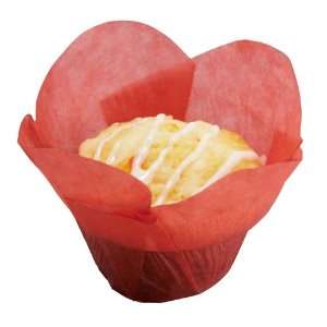  Small Lotus Bake Cups   Red