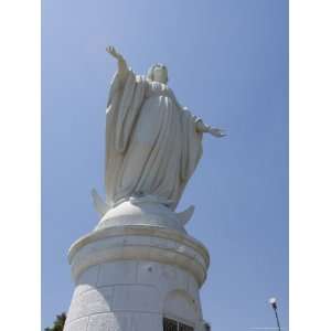  Virgin Statue, Cerro San Cristobal, Santiago, Chile, South 