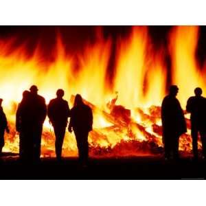  Bonfire, Brass Monkey Motorcycle Rally, Central Otago, New Zealand 