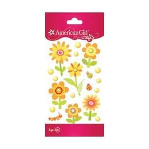  American Girl Mixed Stickers Warm Flowers; 6 Items/Order 