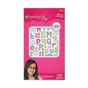 American Girl Sticker Pad Alphabet; 6 Items/Order Arts 