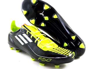 Adidas F50 Adizero TRX Fg Black/Lime Green/White Soccer Futball Cleats 