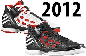NEW Adidas AdiZero Derrick ROSE 2 Basketball Shoes Mens Black Red 