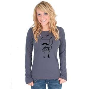  Mustache Robot American Apparel Long Sleeve Everything 