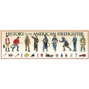   American Firefighter Poster by History America American Made Home