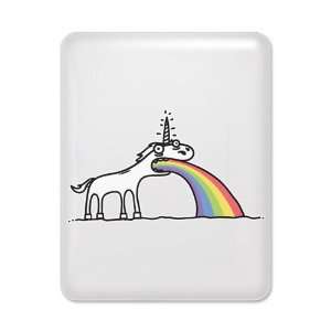  iPad Case White Unicorn Vomiting Rainbow 