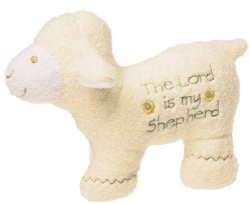 Sweet Sayings plush rattles by Mary Meyer Baby. 6, cream colored and 