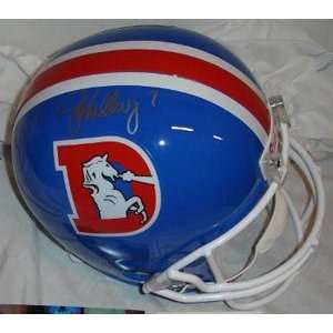 Signed John Elway Helmet   Replica