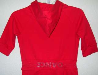 New girls red dance warm up outfit Size large  