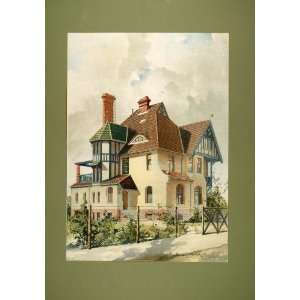   Gross Lichterfelde Volkel   Original Chromolithograph