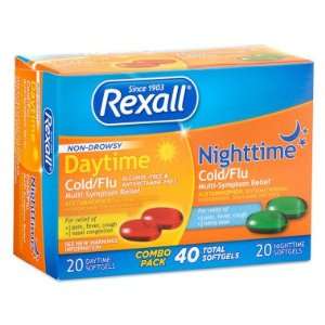  Rexall Cold & Flu   Day/Night Combo Pack, 40 ct Health 