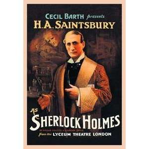   Saintsbury as Sherlock Holmes (book cover)