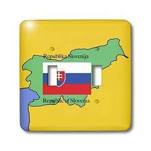  777images Flags and Maps   The map and flag of Slovenia 