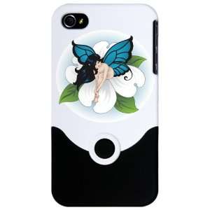  iPhone 4 or 4S Slider Case White Dogwood Flower Fairy 