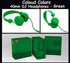 Coloud Colors 40mm Green DJ Headphones with Microphone & Remote