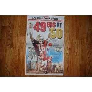 San Francisco 49ers at 50 San Francisco Chronicle Newspaper Special 
