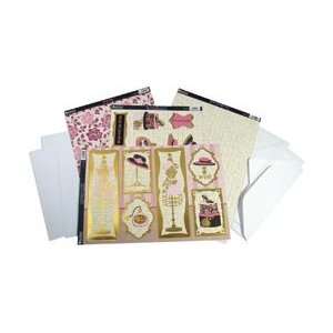 Shabby Chic Luxury Card Making Kit 13 Pieces   Dress Up Pink Dress Up 