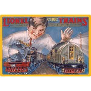 Lionel Trains Tin Sign w/Embossed Image