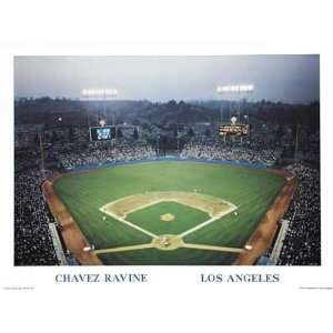  Chavez Ravine Dodgers Stadium by Ira Rosen. Size 24 